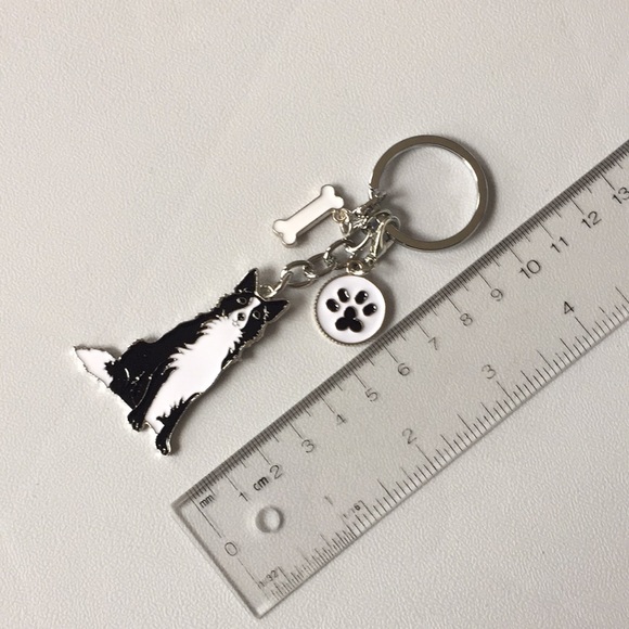 🍏50% OFF/3+...Border Collie Dog Keychain - Picture 6 of 11